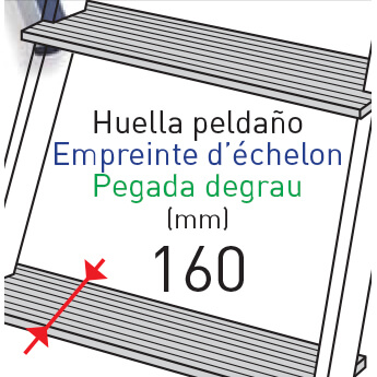 Escalera plataforma TELEPRO 4 a 6 peldaños 4 Escalera plataforma TELEPRO 4 a 6 peldaños - Imagen 4