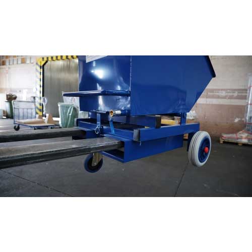 Contenedor basculante 300l 3 ruedas con grifo 4 Contenedor basculante 300l 3 ruedas con grifo - Imagen 4