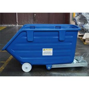 Contenedor autobasculante PVC 750l con ruedas