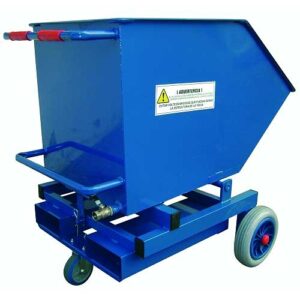 Contenedor basculante 300l 3 ruedas con grifo
