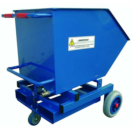 Contenedor basculante 300l 3 ruedas con grifo 1 Contenedor basculante 300l 3 ruedas con grifo