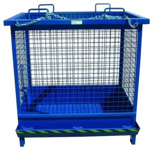 Contenedor descarga inferior de malla 1100l